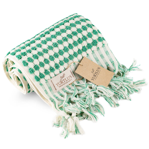 Soft + Thick Kitchen Hand Towel - Blue/White
