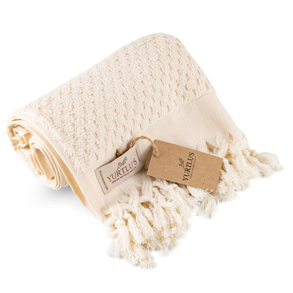 Soft + Thick Kitchen Hand Towel - Blue/White