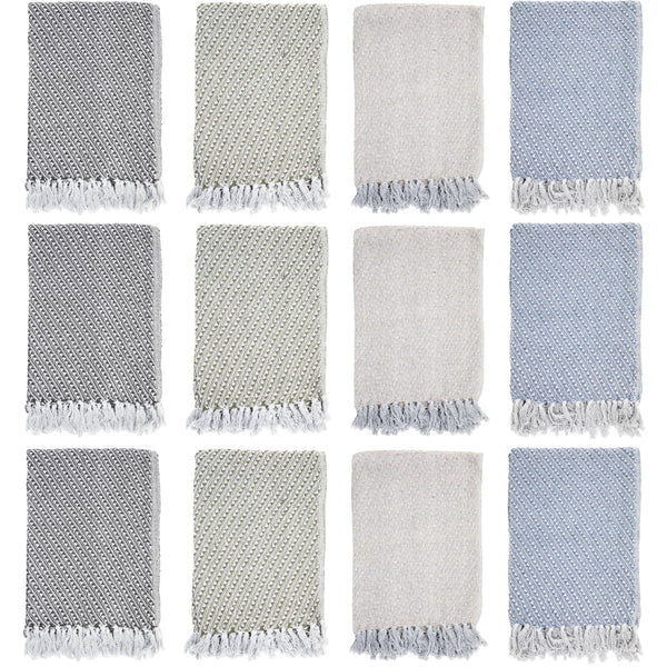 Patterned Cotton Throw Blanket