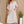 Linen Shirred Waist A-Line Skirt - Beige