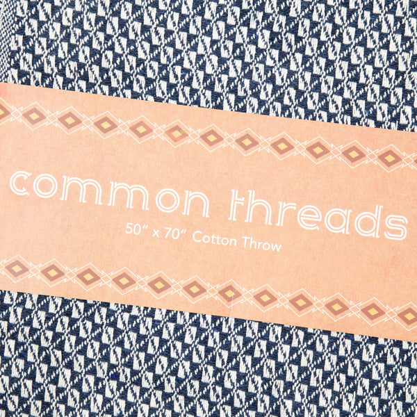 Patterned Cotton Throw Blanket