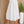 Linen Shirred Waist A-Line Skirt - White