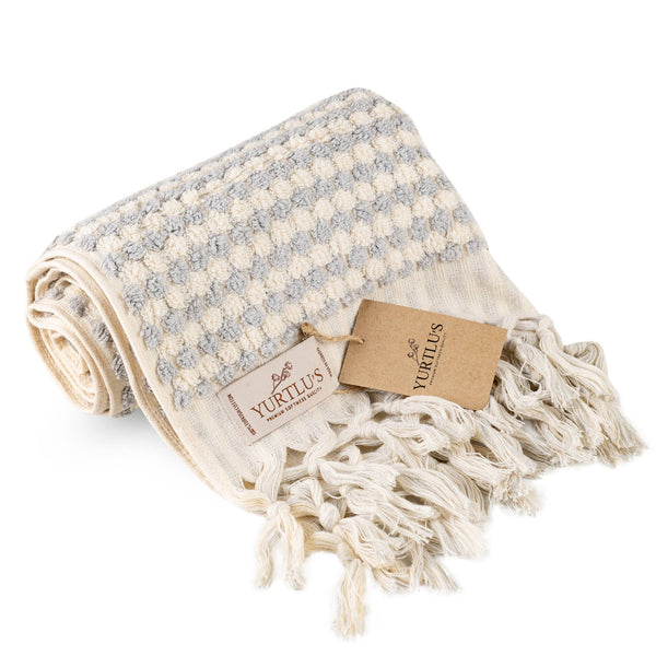 Soft + Thick Kitchen Hand Towel - Blue/White