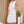 Linen Shirred Waist A-Line Skirt - White
