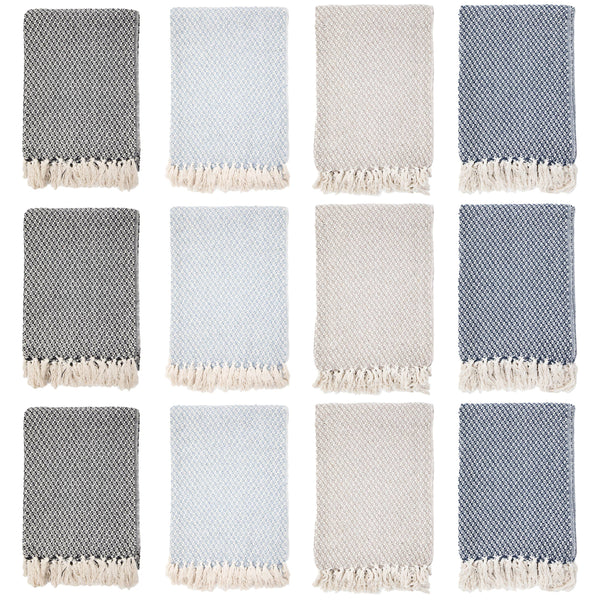 Patterned Cotton Throw Blanket