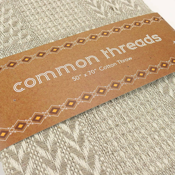 Patterned Cotton Throw Blanket