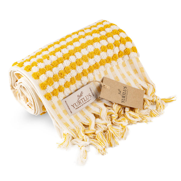 Soft + Thick Kitchen Hand Towel - Blue/White