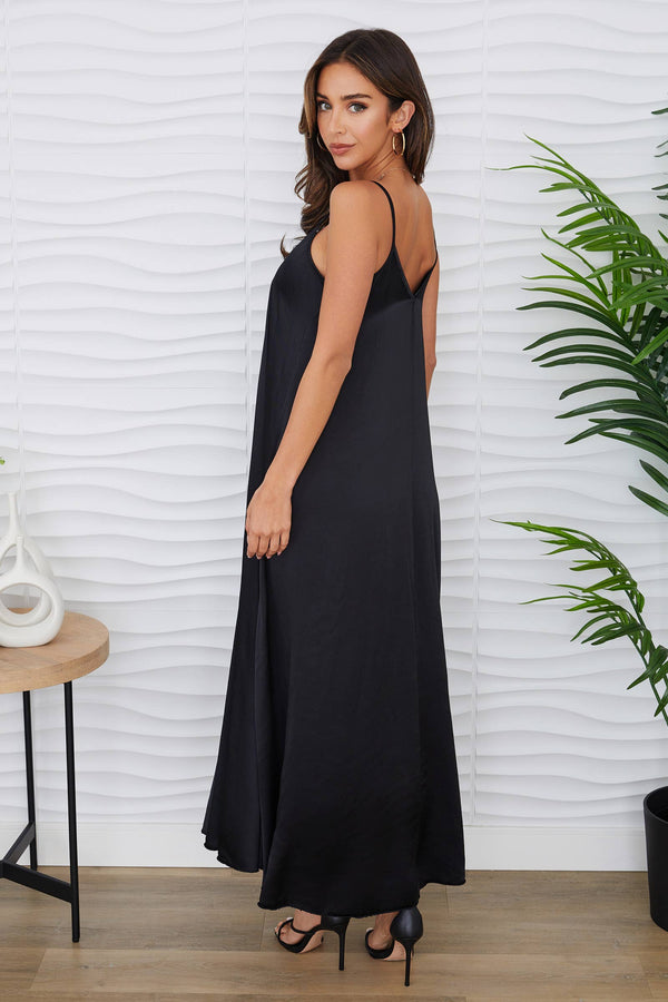 Silky Slip Maxi Dress