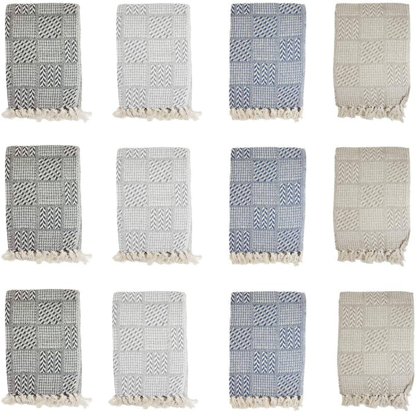 Patterned Cotton Throw Blanket