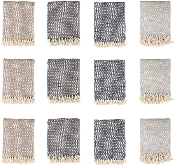 Patterned Cotton Throw Blanket